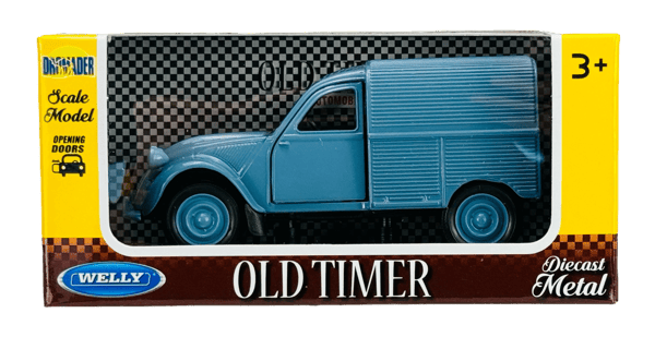 WELLY OLD TIMER CITROEN 2CV FOURGONNETTE BLÅ 1:34 43769