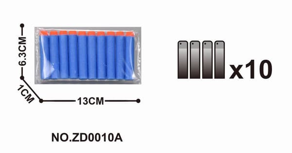 ZD0010A 10 kappaleen vaahukapalat