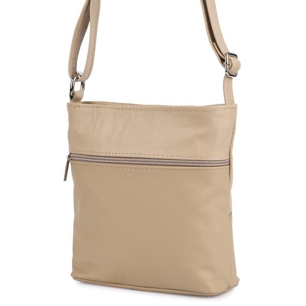 Damväska i läder, elegant, liten, beige, Beltimore L49