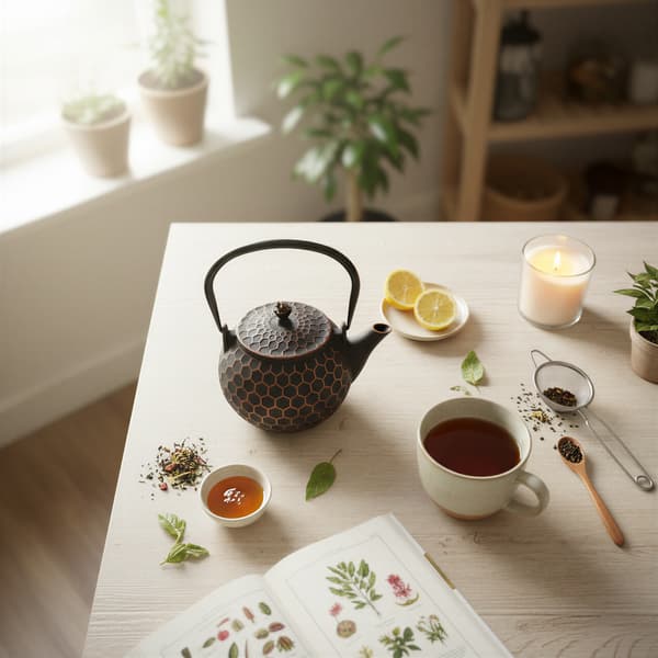 Støbejernskedel Bee 1,2L te- og urteinfuser Støbejern