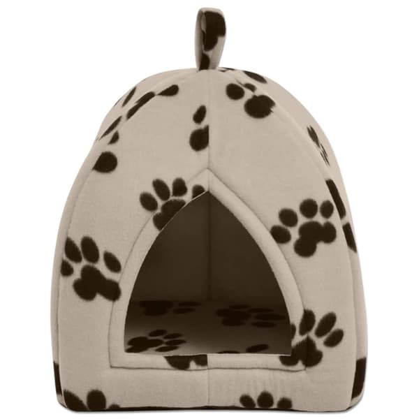 vidaXL Katthus, Storlek L, Beige