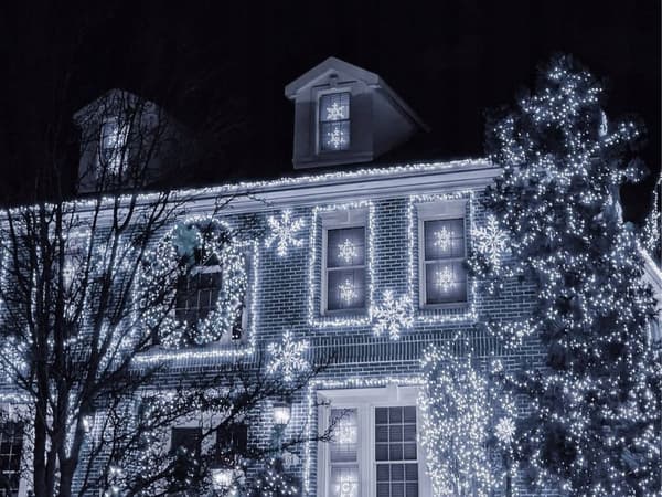 Julgransbelysning 500 LED 20 m kallvit (30)