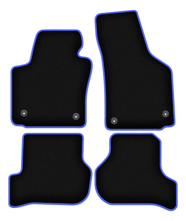 Bilmattor CARLUX-BLUE för Seat Leon II hatchback (2005-2012)