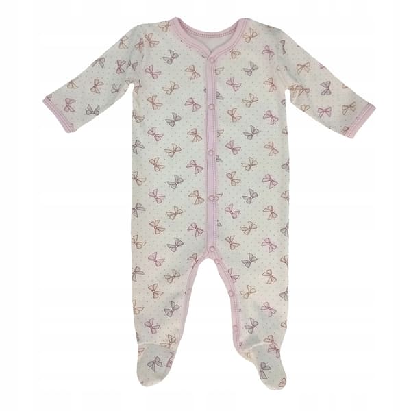 Pyjamas med knappar 80 för flickor med band
