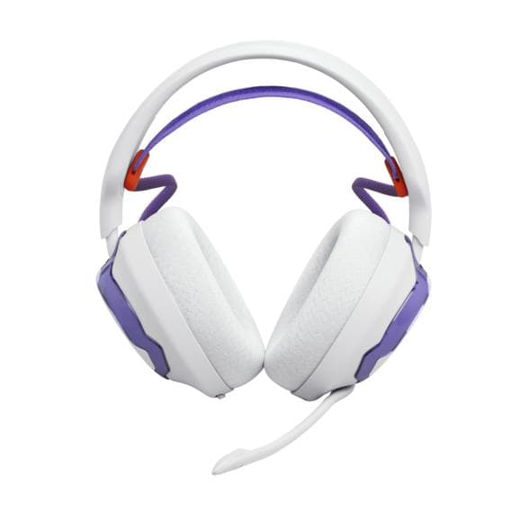 JBL Quantum 650 trådløse gaminghovedtelefoner hvide og lilla