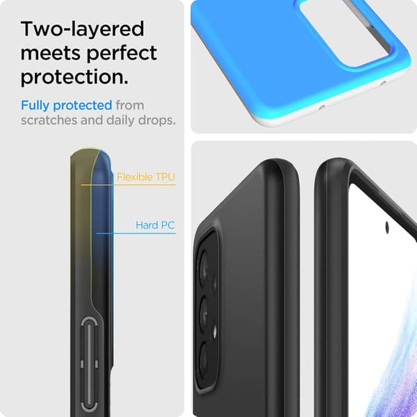 ETUI TIL SAMSUNG GALAXY A53 5G SILIKONE SORT MAT ULTRATYND