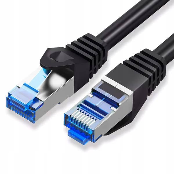 Netværkskabel Patchcord S/FTP 6a RJ45 / RJ45 1,5 m sort INTERNET