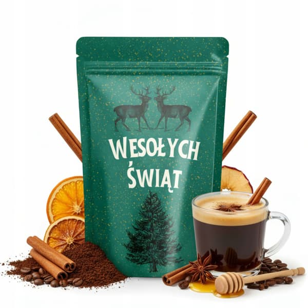 Julkaffe bönor smaksatt Grzaniec kryddig 80 g för present