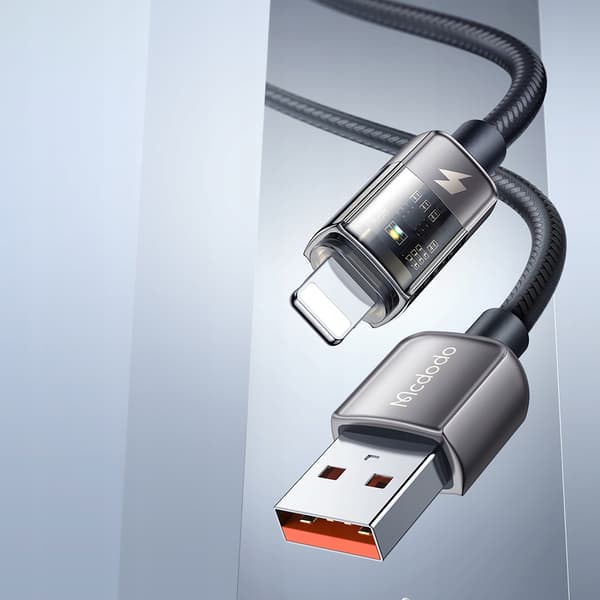 MCDODO USB LIGHTNING HURTIG OPLADNINGSKABEL 36W TIL IPHONE 13 14 1M LED