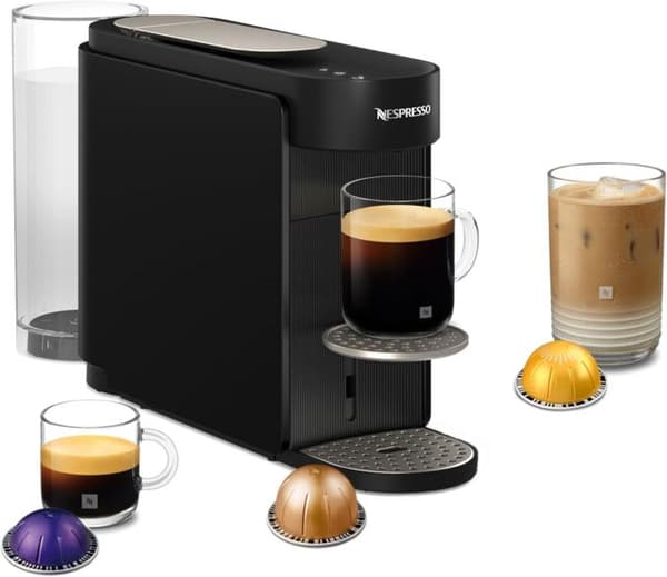 Krups Nespresso Vertuo Up kapsulityönnin espressokone musta