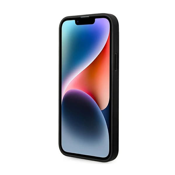 Karl Lagerfeld Saffiano Mono Metal Logo - iPhone 14 Plus cover (grå)
