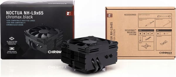 Noctua NH-L9x65 chromax.black lavprofil CPU-køler