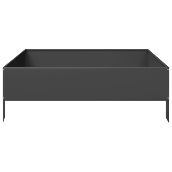 vidaXL højbed, sort, 100x100x33,5 cm, stål