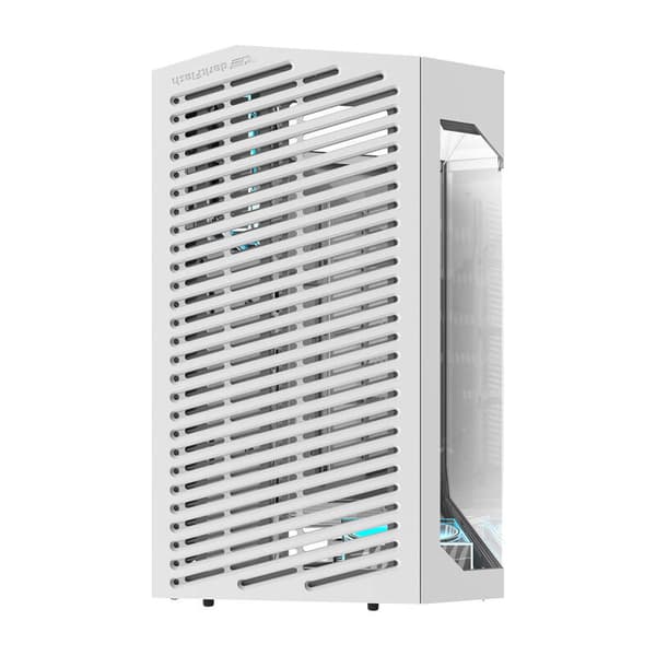Darkflash DY470 Datorchassi (Vit) + 4 Fläktar