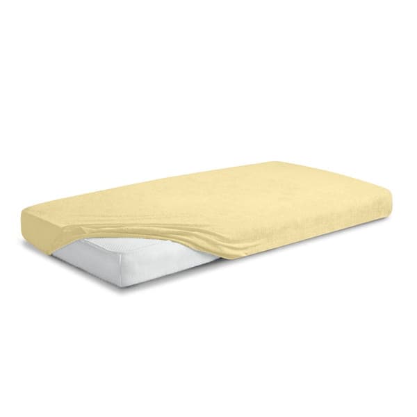 Frottélagen med elastik PREMIUM 70x140x10 Gul