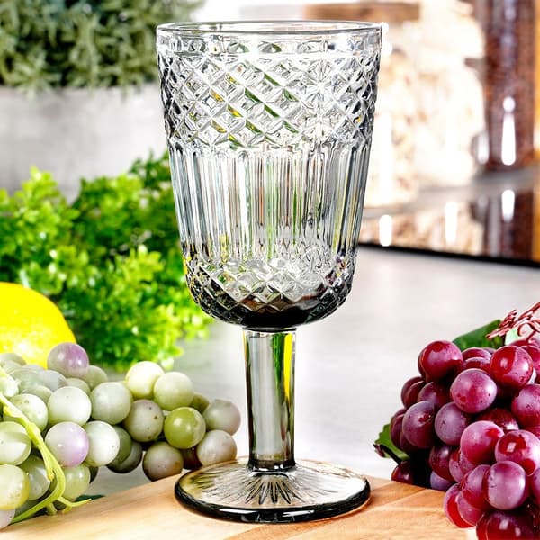 Vinglas i glas svart 270 ml