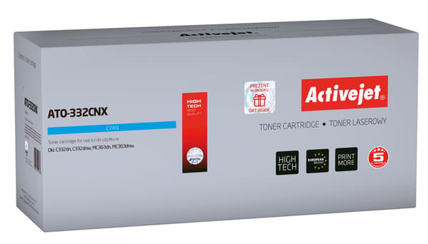 Activejet-toner för OKI 46508711 ny ATO-332CNX