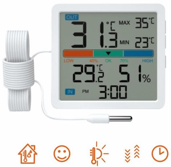 MANTA MTO002W Termohygrometer