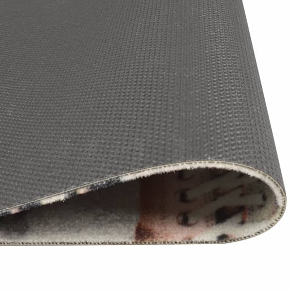vidaXL Köksmatta, Shoezone Mönster, 45x150 cm, Sammet