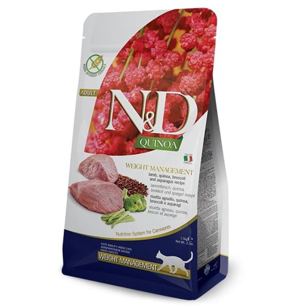 Farmina N&D Quinoa Torrfoder för Katter 5 kg Lamm