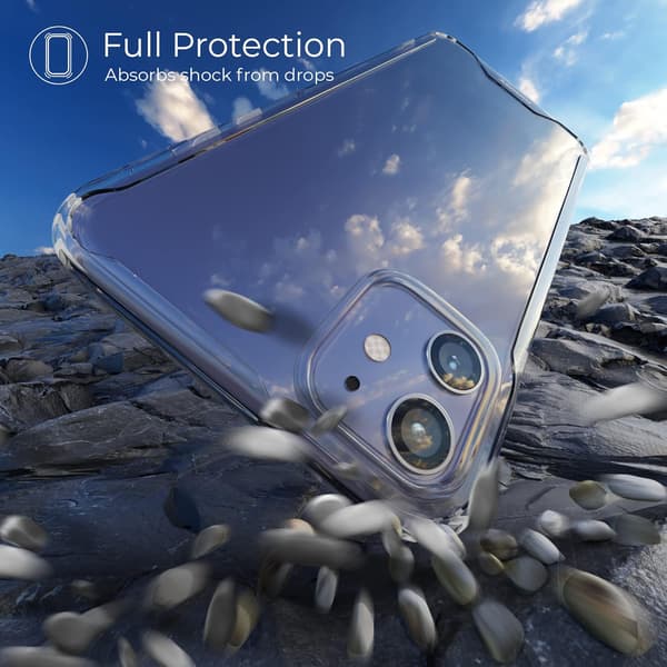 COVER TIL APPLE IPHONE 11 KLAR SILIKONE MED SOLID BAGSIDER A2111
