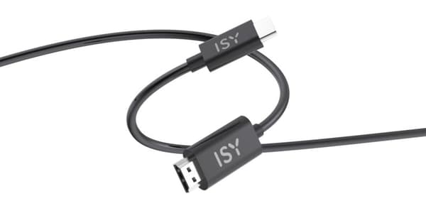 USB-C - HDMI-kaapeli ISY IHD-9101 3m musta
