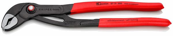 KNIPEX 300 mm COBRA QUICK SET JUSTERBAR TANG