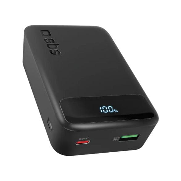 Powerbank SBS 20000mAh 20W LCD Musta