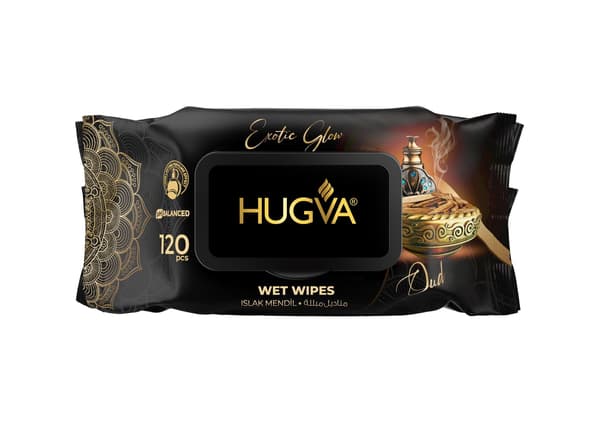 Hugva - Exotic Glow luksus vådservietter 120 stk.