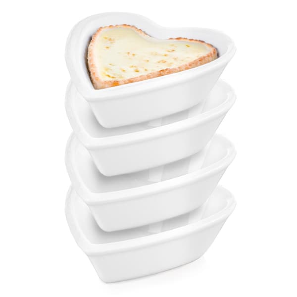 Porslinsskålar för snacks 7,5 cm, 35 ml 4 st