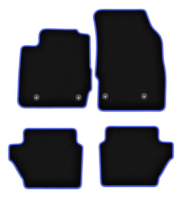 Auton matot CARLUX-BLUE Mazda 2 II hatchback varten (2007-2015)