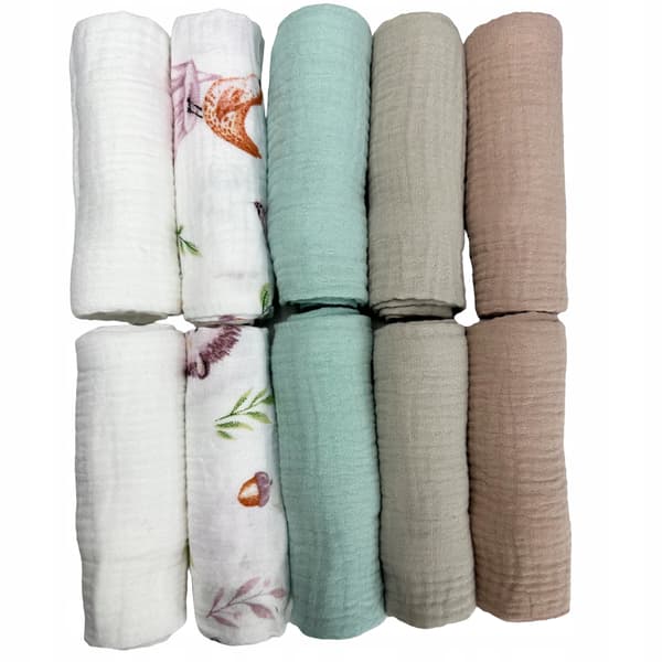 Plumeri Muslin Bleer Sæt med 10 Farver 50x30 cm