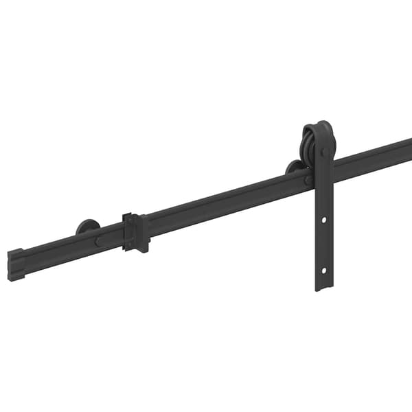 vidaXL Skjutdörrsinstallationssystem 183 cm stål svart