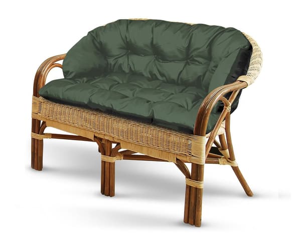 Havepude 190x40 cm til sofa og bænk vandtæt grøn
