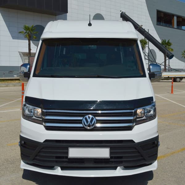 Motorhjelmbeskyttelse sort ABS-kåbe Volkswagen Crafter fra 2018-