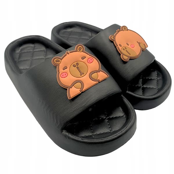 Capybara dam- och herrflipflops för pool, strand, bad, storlek 38-39