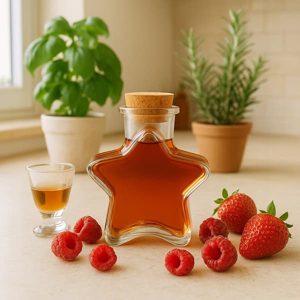 20x Stjerneflaskekrukke 150ml Glas Til Likør, Vin, Juice
