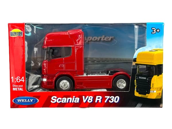Welly Scania V8 R730 punainen 1:64 68020