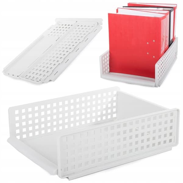 organizer til dokumenter mapper til kontoret hylde organizer foldbar hvid