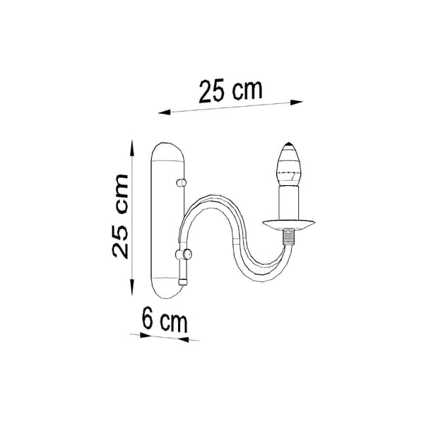 Vägglampa Minerva 1 E14 Vit Sollux SL.0216