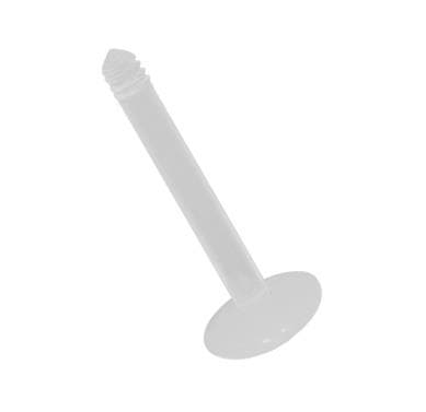BioPlast klassisk transparent labret-stang - BP-007 1.2/12