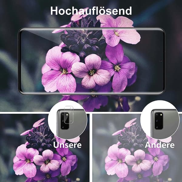 2xHÄRDAT GLAS FÖR SAMSUNG GALAXY S20 GLASKAMERA