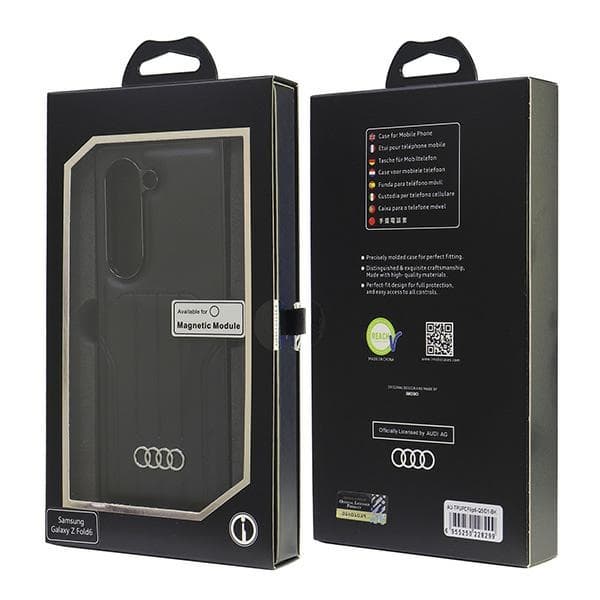 Audi kunstlæder MagSafe Z Fold6F956 sort/sort hårdt etui AU-TPUPCMFold6-Q5/D1-BK
