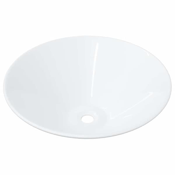 vidaXL håndvaske, 2 stk., hvide, 42x42x14 cm, keramik