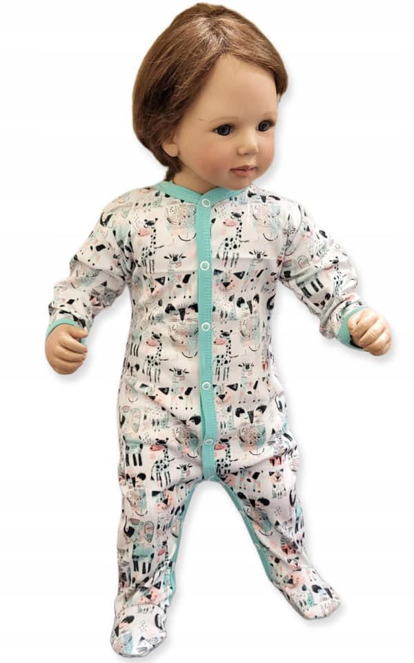 Body hel åbning 98 pyjamas til barn dyreprint