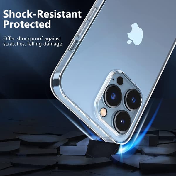 ETUI TIL APPLE IPHONE 13 PRO MAX SILIKONE + 3x HÆRDET GLAS A2484