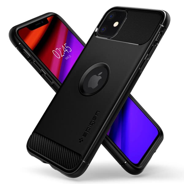 SPIGEN RUGGED ARMOR IPHONE 11 MATTSVART