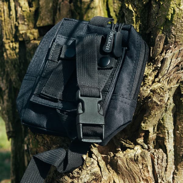 Taktisk OFFLANDER MOLLE taske med velcro til dokumenter sort