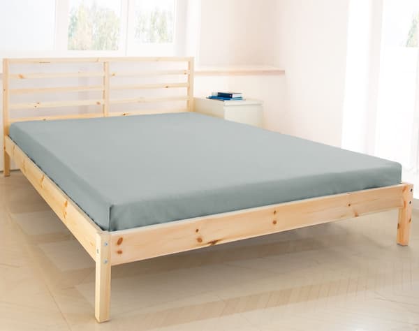 Jersey-aluslakana 160x200 harmaa