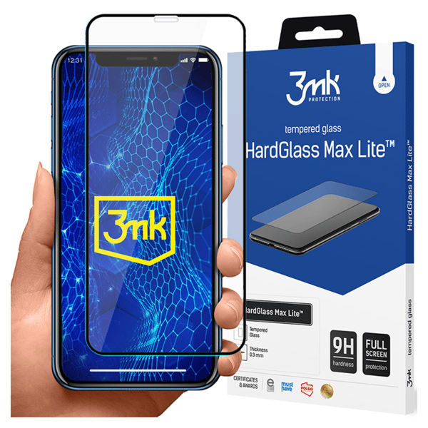 Apple iPhone Xr - 3mk HardGlass Max Lite Sort
